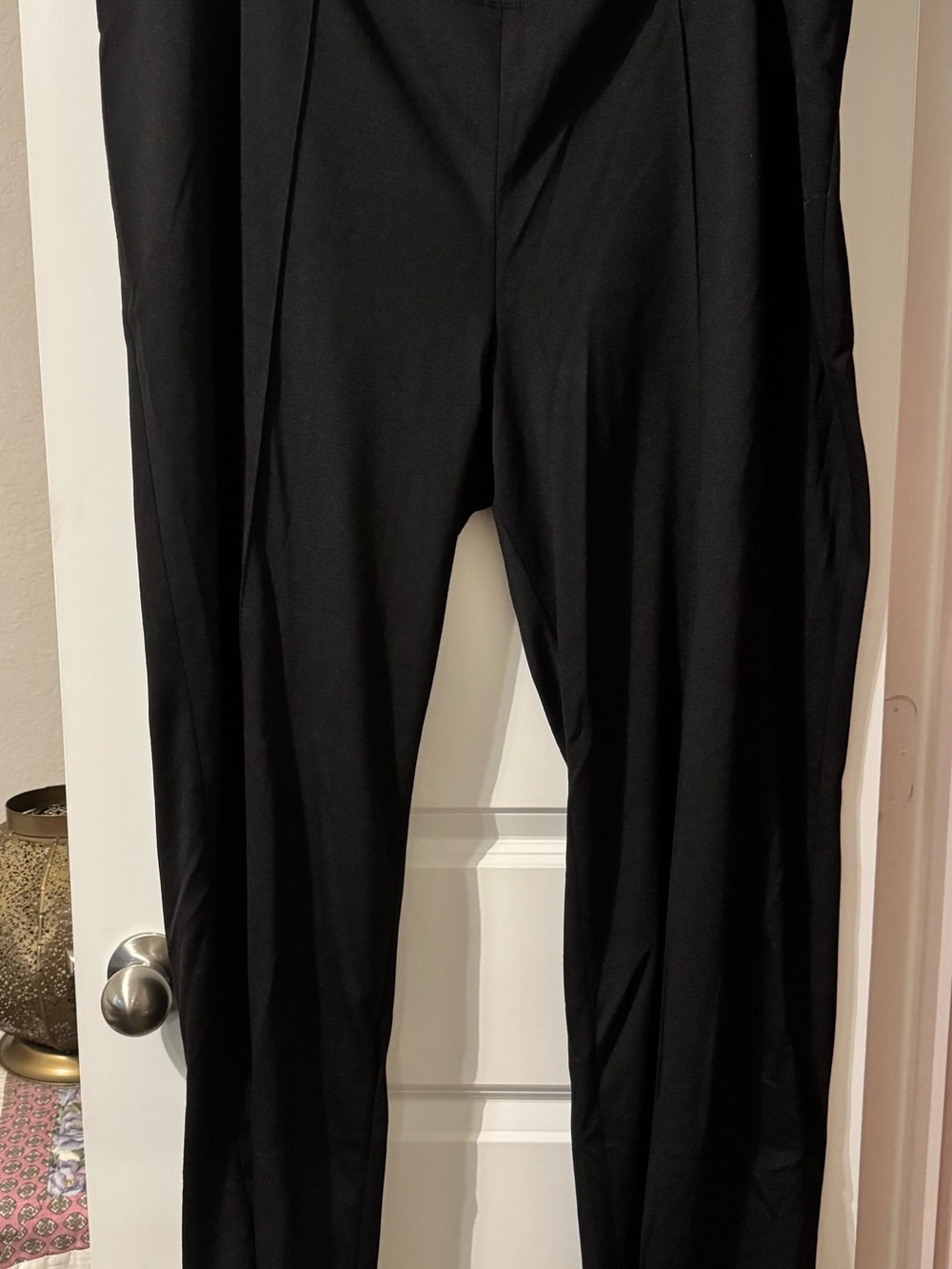 Peter Nygard Black Womens Dress Pants - Straight Leg